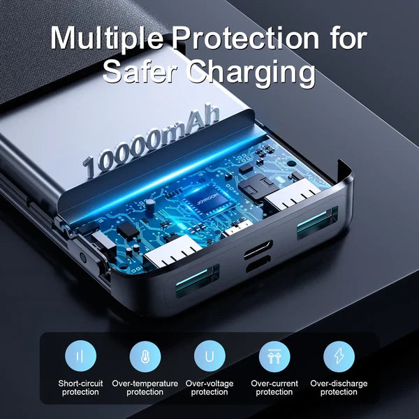 Joyroom JR-QP191 10000mah 22.5W Fast Charging Powerbank With LCD Display Joyroom JR-QP191 10000mah 22.5W Fast Charging Powerbank With LCD Display